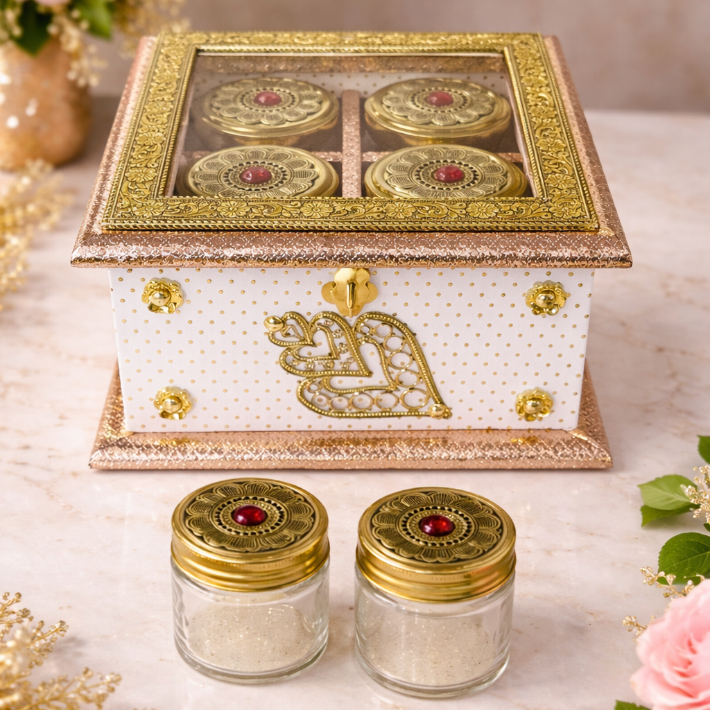 Unique design Four jar hamper gift set