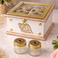 Unique design Four jar hamper gift set