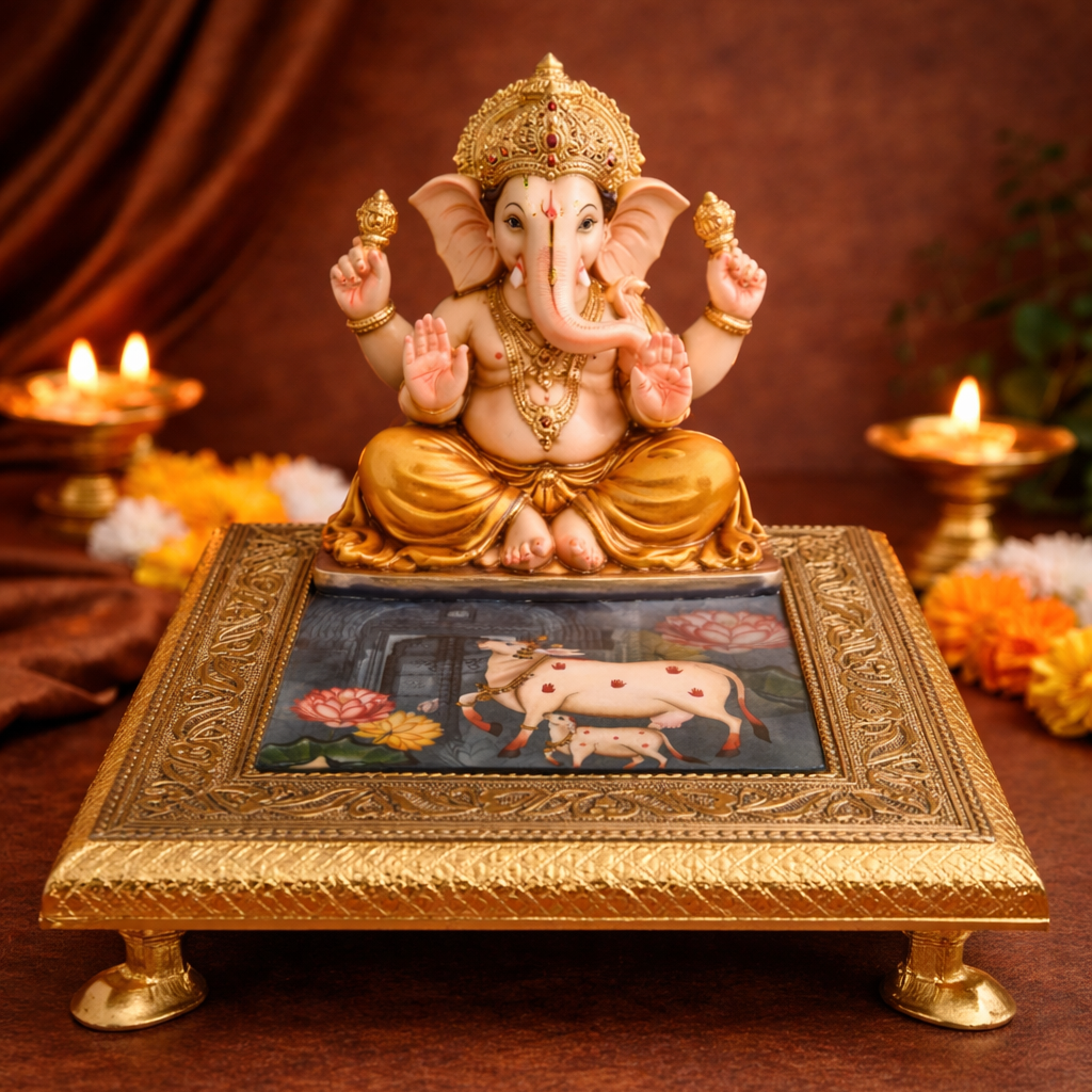 Elegant 8x8 Cow puja chowki